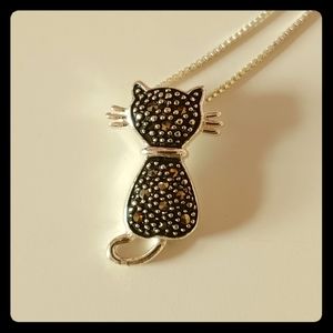 Cute kitty charm necklace